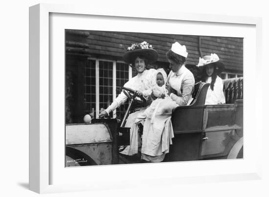 Ellaline Terriss, British Actress, with Her Daughter and Baby, C1906-null-Framed Giclee Print