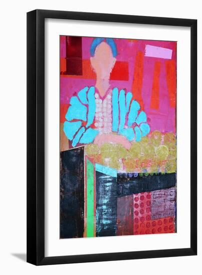 Elle, 2020 (Acrylic on Paper)-Sara Hayward-Framed Giclee Print