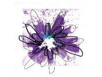 Purple Splash Flower-Elle Stewart-Art Print
