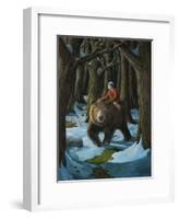 Ellen and the Bear-Jamin Still-Framed Giclee Print