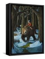 Ellen and the Bear-Jamin Still-Framed Stretched Canvas