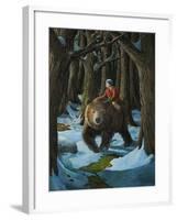 Ellen and the Bear-Jamin Still-Framed Giclee Print