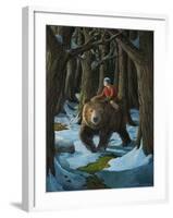 Ellen and the Bear-Jamin Still-Framed Giclee Print