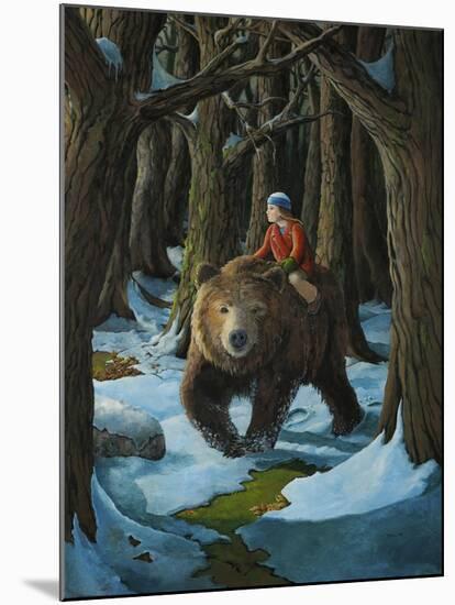 Ellen and the Bear-Jamin Still-Mounted Giclee Print