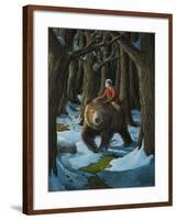 Ellen and the Bear-Jamin Still-Framed Giclee Print