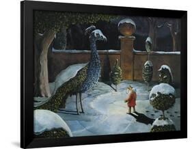 Ellen and the Peacock-Jamin Still-Framed Premium Giclee Print