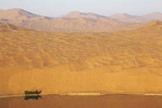 Abstract of desert shapes, Badain Jaran Desert, Inner Mongolia, China-Ellen Anon-Photographic Print