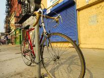 Bike Chained Up, Philadelphia, Pennsylvania, USA-Ellen Clark-Photographic Print