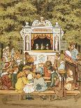 In the Tuilleries Gardens. Children Watching a Punch and Judy Puppet Show-Ellen Houghton-Mounted Giclee Print