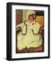 Ellen Mary Cassatt in a White Coat-Mary Cassatt-Framed Giclee Print