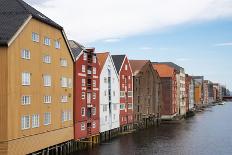 Wooden sailboats at the old boat festival in Trondheim, Trondelag-Ellen Rooney-Photographic Print