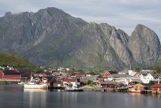 The picturesque fishing village of Reine surrounded by mountains on Moskenesoya-Ellen Rooney-Photographic Print