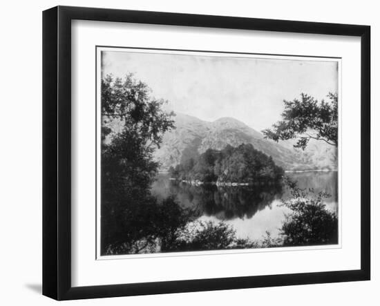 Ellen's Isle, Loch Katrine, Scotland, Late 19th Century-John L Stoddard-Framed Giclee Print