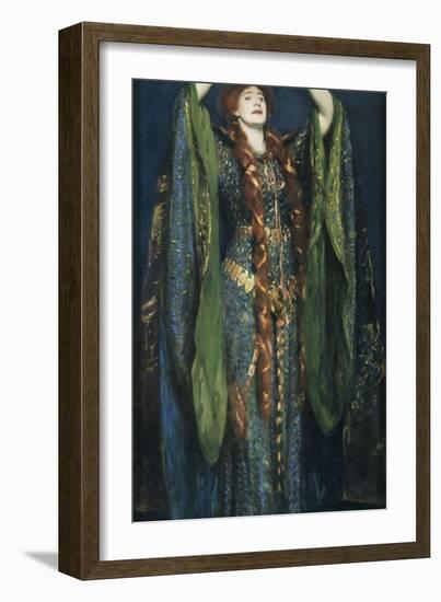 Ellen Terry as Lady Macbeth-John Singer Sargent-Framed Premium Giclee Print