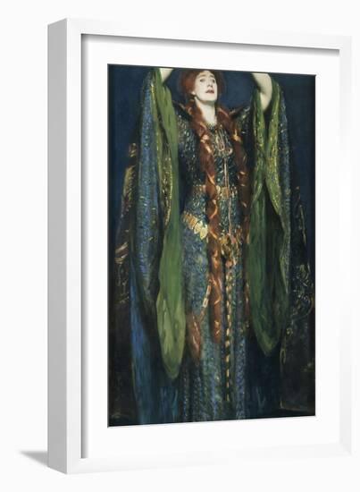 Ellen Terry as Lady Macbeth-John Singer Sargent-Framed Premium Giclee Print