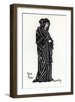 Ellen Terry as Rosamund De Clifford in a Production at the Lyceum Theatre, London, of the Poetic…-Aubrey Beardsley-Framed Giclee Print