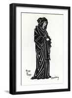 Ellen Terry as Rosamund De Clifford in a Production at the Lyceum Theatre, London, of the Poetic…-Aubrey Beardsley-Framed Giclee Print