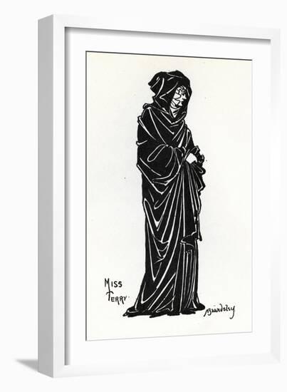 Ellen Terry as Rosamund De Clifford in a Production at the Lyceum Theatre, London, of the Poetic…-Aubrey Beardsley-Framed Giclee Print