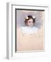 Ellen with Bows in Her Hair, Looking Right, 1899-Mary Cassatt-Framed Giclee Print