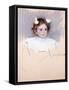 Ellen with Bows in Her Hair, Looking Right, 1899-Mary Cassatt-Framed Stretched Canvas