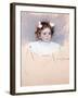 Ellen with Bows in Her Hair, Looking Right, 1899-Mary Cassatt-Framed Giclee Print