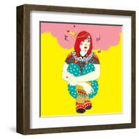 Ellen-Diela Maharanie-Framed Art Print