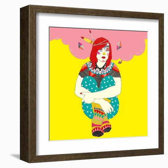 Ellen-Diela Maharanie-Framed Art Print