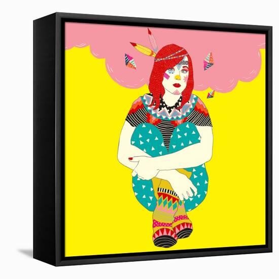 Ellen-Diela Maharanie-Framed Stretched Canvas