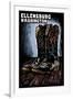 Ellensburg, Washington - Cowboy Boots - Scratchboard-Lantern Press-Framed Art Print