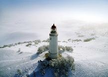 Lighthouse, Hidensee Island, Germany-Eller Brock-Framed Art Print