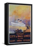 Ellerman's City and Hall Lines Cruise Poster-null-Framed Stretched Canvas