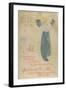 Elles (poster for 1896 exhibition at La Plume)-Henri de Toulouse-Lautrec-Framed Art Print