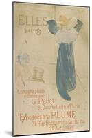 Elles (poster for 1896 exhibition at La Plume)-Henri de Toulouse-Lautrec-Mounted Art Print