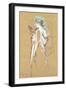 Elles - with Mirror in Hand, 1896-Henri de Toulouse-Lautrec-Framed Giclee Print