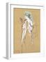 Elles - with Mirror in Hand, 1896-Henri de Toulouse-Lautrec-Framed Giclee Print