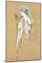 Elles - with Mirror in Hand, 1896-Henri de Toulouse-Lautrec-Mounted Giclee Print