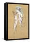 Elles - with Mirror in Hand, 1896-Henri de Toulouse-Lautrec-Framed Stretched Canvas
