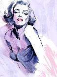 Marilyn in Purple-Ellie Rahim-Laminated Art Print