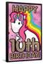 Ellie Ripberger Unicorn - Happy 10th Birthday-Trends International-Framed Poster