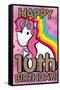 Ellie Ripberger Unicorn - Happy 10th Birthday-Trends International-Framed Stretched Canvas