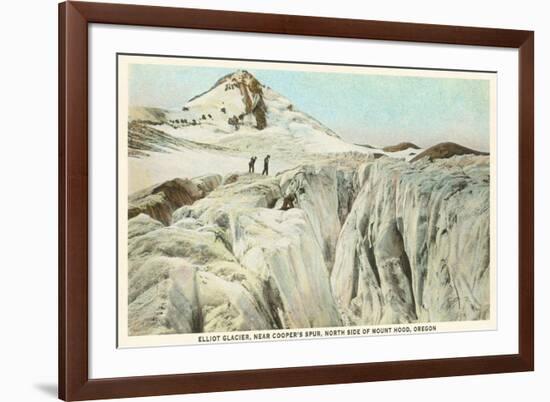 Elliot Glacier, Mt. Hood, Oregon-null-Framed Premium Giclee Print