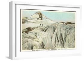 Elliot Glacier, Mt. Hood, Oregon-null-Framed Art Print