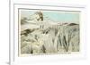 Elliot Glacier, Mt. Hood, Oregon-null-Framed Art Print
