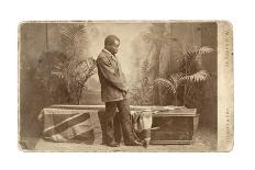 Jacob Wainwright with Livingstone's Coffin, London, 1874-Elliott and Fry Studio-Stretched Canvas