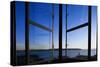 Elliott Bay from Pike Place Market Window-Paul Souders-Stretched Canvas