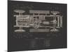 Elliott Blueprint - Noir-The Vintage Collection-Mounted Giclee Print