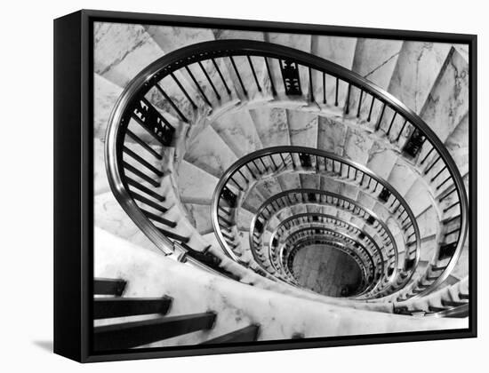 Elliptical Staircase in the Supreme Court Building-Margaret Bourke-White-Framed Stretched Canvas