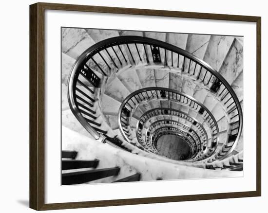 Elliptical Staircase in the Supreme Court Building-Margaret Bourke-White-Framed Photographic Print