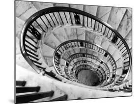 Elliptical Staircase in the Supreme Court Building-Margaret Bourke-White-Mounted Photographic Print