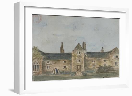 Ellis Davy's Almshouses, Croydon, Surrey, C1800-John Hassell-Framed Giclee Print